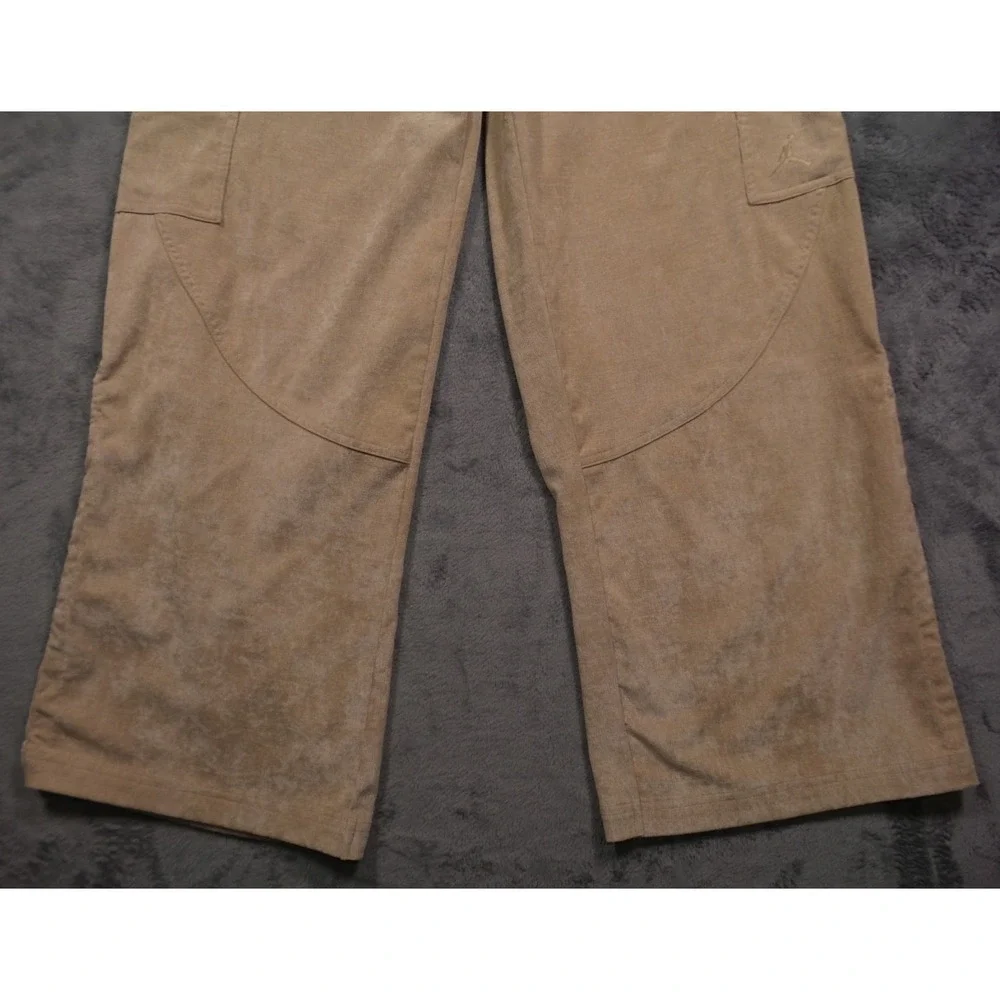 Nike Air Jordan Pants Womens Size Medium Brown Corduroy‎ Chicago Cargo Pockets